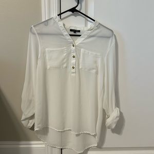Sheer white blouse